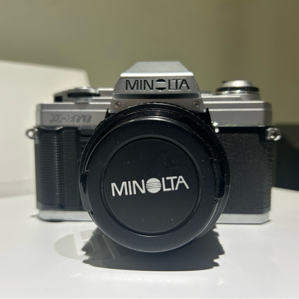 Minolta X-370 Black and Silver Film Camera